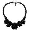 New Arrivals And Restocks Kreepsville 666 Skull Necklace In Black