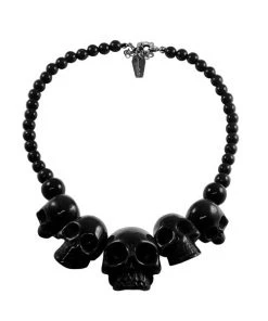 New Arrivals And Restocks Kreepsville 666 Skull Necklace In Black