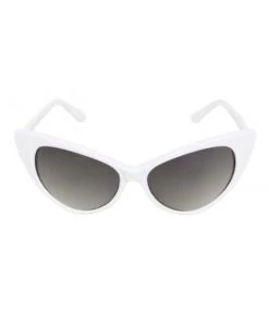 Kiss Eyewear Felicity Classic Retro Frame Cat's Eye Sunglasses In White