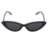 Kiss Eyewear Lolita Thin Cat's Eye Frame Sunglasses In Black