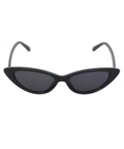 Kiss Eyewear Lolita Thin Cat's Eye Frame Sunglasses In Black