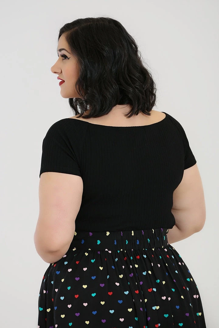 Hell Bunny Kimmie Top In Black 6 Hell Bunny Kimmie Top In Black