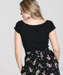 Hell Bunny Kimmie Top In Black 14 Hell Bunny Kimmie Top In Black