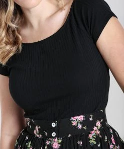 Hell Bunny Kimmie Top In Black 11 Hell Bunny Kimmie Top In Black