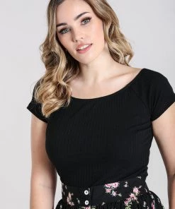 Hell Bunny Kimmie Top In Black 12 Hell Bunny Kimmie Top In Black