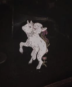 Accessories Lively Ghosts Kindred In White Enamel Pin