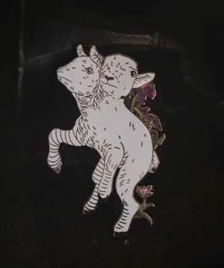 Accessories Lively Ghosts Kindred In White Enamel Pin