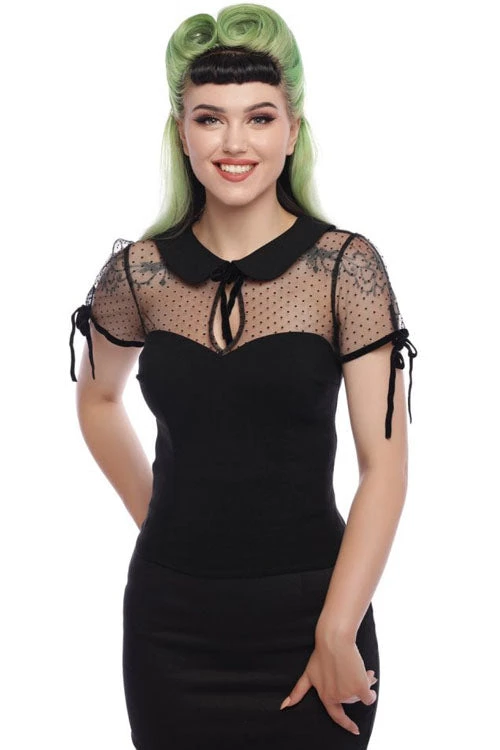 Collectif Kitten Top In Black 1 Collectif Kitten Top In Black