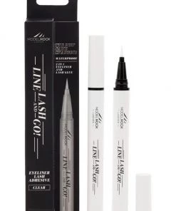 Model Rock Cosmetics Party Time Model Rock LINE-LASH-GO! 2 In 1 Adhesive Eyeliner Glue Pen In Clear