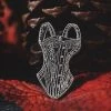 Accessories Lively Ghosts Lady Lucille Corset In Black Enamel Pin