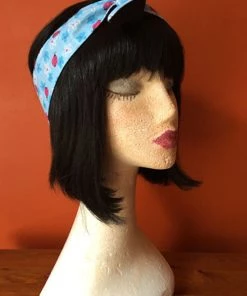 Kitty Deluxe Reversible Wired Headband In Ladybird Print & Black Accessories