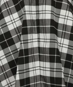 Collectif Lexi Skater Suspender Skirt In Monochrome Check Winter