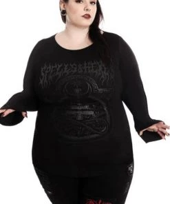Killstar Leya Long Sleeved Top Winter 11 Killstar Leya Long Sleeved Top Winter