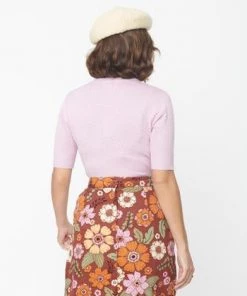 Timeless London Daisy Knit Top In Lavender - I'm Eco-Friendly! 18 Timeless London Daisy Knit Top In Lavender - I'm Eco-Friendly!