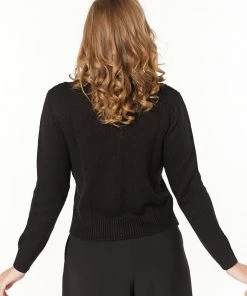 Timeless London Lily Chunky Cardigan In Black Winter 12 Timeless London Lily Chunky Cardigan In Black Winter