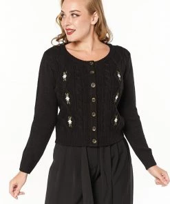Timeless London Lily Chunky Cardigan In Black Winter 10 Timeless London Lily Chunky Cardigan In Black Winter