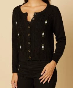 Timeless London Lily Chunky Cardigan In Black Winter 9 Timeless London Lily Chunky Cardigan In Black Winter