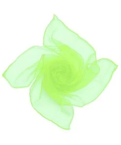 Kitty Deluxe Sheer Chiffon Scarf In Lime Green Accessories