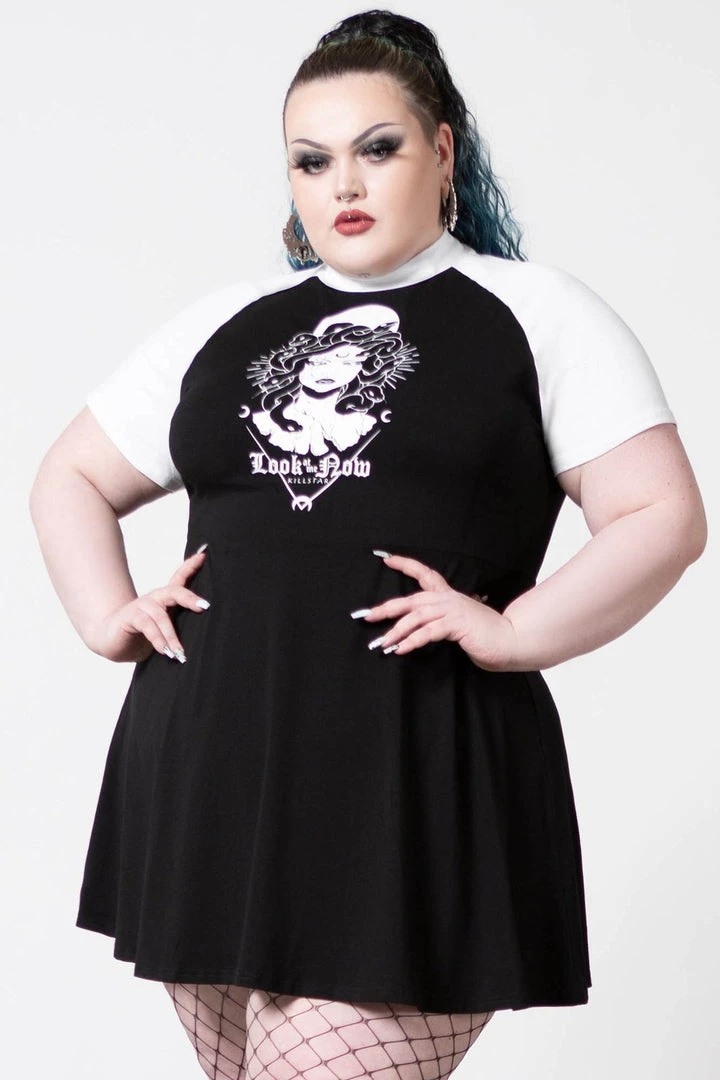Clothing Killstar Medusa Raglan Dress "Look At Me Now" 3 Clothing Killstar Medusa Raglan Dress "Look At Me Now"
