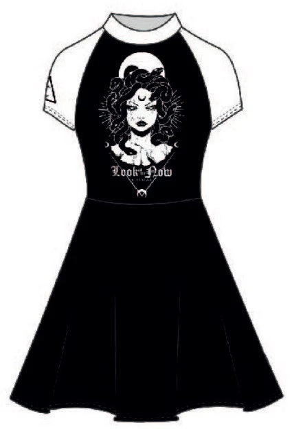 Clothing Killstar Medusa Raglan Dress "Look At Me Now" 6 Clothing Killstar Medusa Raglan Dress "Look At Me Now"