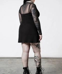 Winter Killstar Morning 2-Piece Dress Mesh Top AND Cami Dress "Not A Morning Person" 14 Winter Killstar Morning 2-Piece Dress Mesh Top AND Cami Dress