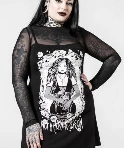 Winter Killstar Morning 2-Piece Dress Mesh Top AND Cami Dress "Not A Morning Person" 15 Winter Killstar Morning 2-Piece Dress Mesh Top AND Cami Dress