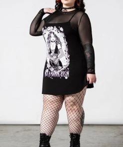 Winter Killstar Morning 2-Piece Dress Mesh Top AND Cami Dress "Not A Morning Person" 17 Winter Killstar Morning 2-Piece Dress Mesh Top AND Cami Dress