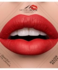 Model Rock Cosmetics Model Rock Liquid To Matt Longwear Lipstick In Major Betsy Deep Red Party Time