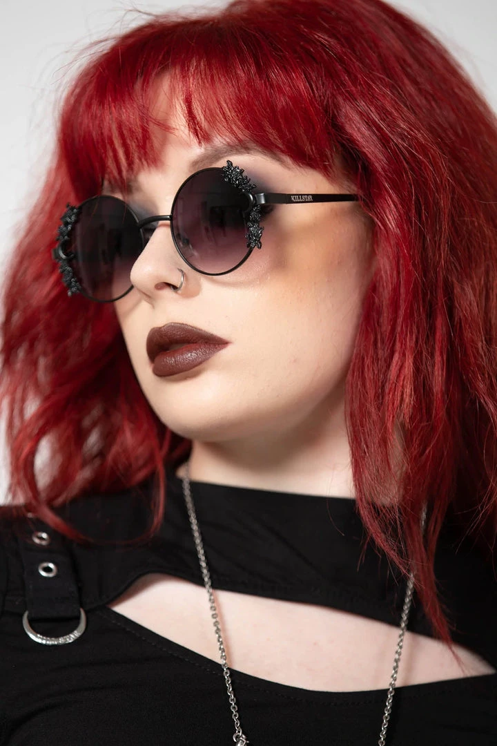 Killstar Mystic Sight Sunglasses Floral Moon Detail 2 Killstar Mystic Sight Sunglasses Floral Moon Detail