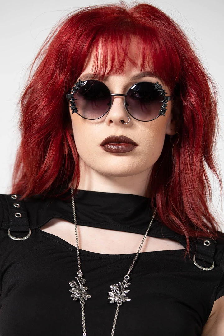 Killstar Mystic Sight Sunglasses Floral Moon Detail 3 Killstar Mystic Sight Sunglasses Floral Moon Detail