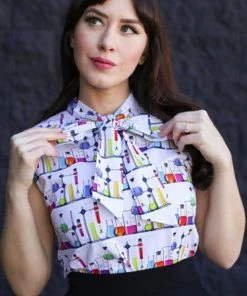 New Arrivals And Restocks Retrolicious Bow Top In Mad Science