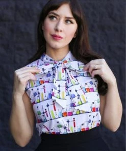 New Arrivals And Restocks Retrolicious Bow Top In Mad Science