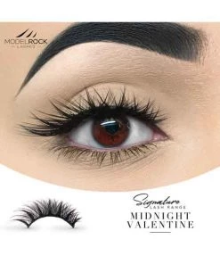 Model Rock Cosmetics Party Time Model Rock Double Layered Lashes In Midnight Valentine