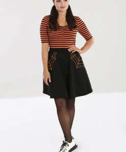 Hell Bunny Miss Muffet Skater Skirt With Orange Details 17 Hell Bunny Miss Muffet Skater Skirt With Orange Details