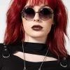 Killstar Mystic Sight Sunglasses Floral Moon Detail