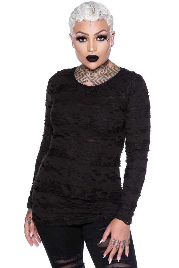 Killstar Night Shadow Long Sleeved Top Winter 4 Killstar Night Shadow Long Sleeved Top Winter