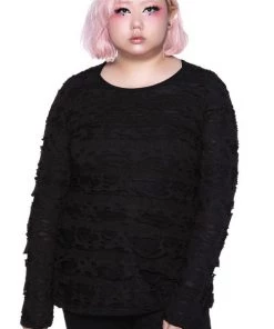 Killstar Night Shadow Long Sleeved Top Winter