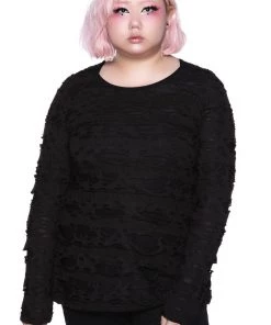 Killstar Night Shadow Long Sleeved Top Winter 12 Killstar Night Shadow Long Sleeved Top Winter