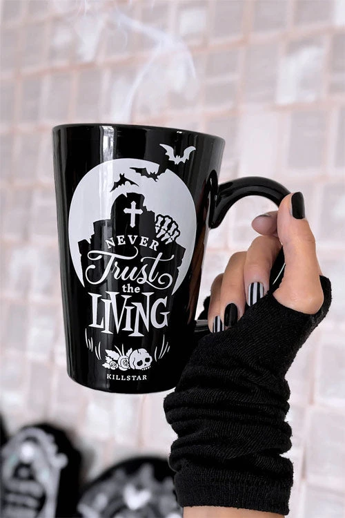 Killstar Never Trust The Living Tall Mug 1 Killstar Never Trust The Living Tall Mug