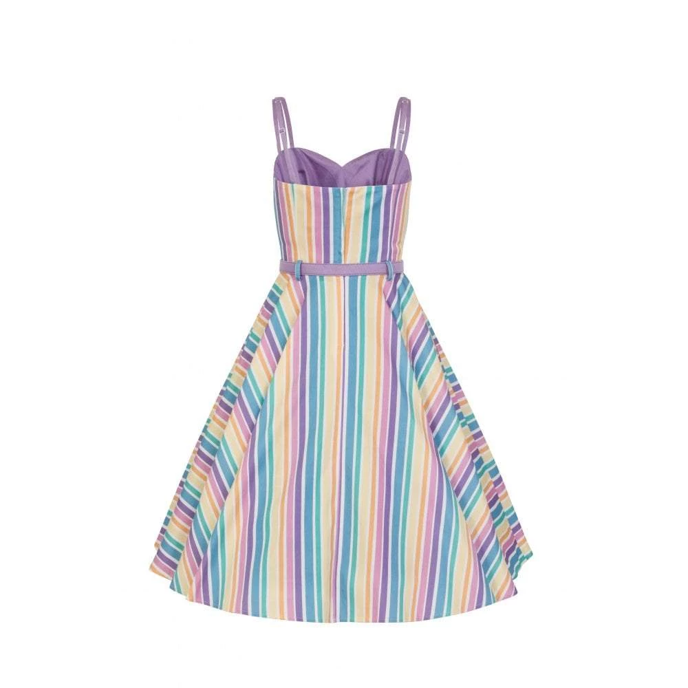 Clothing Collectif Nova Swing Dress In Rainbow Stripe 3 Clothing Collectif Nova Swing Dress In Rainbow Stripe