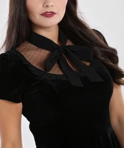 Hell Bunny Nova Velvet Dress Winter