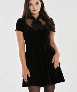 Hell Bunny Nova Velvet Dress Winter