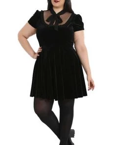 Hell Bunny Nova Velvet Dress Winter