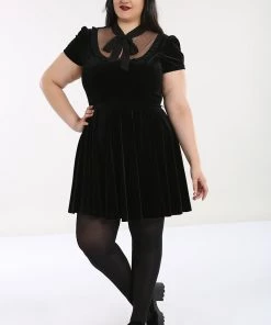 Hell Bunny Nova Velvet Dress Winter