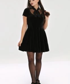 Hell Bunny Nova Velvet Dress Winter