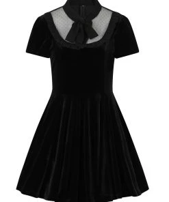 Hell Bunny Nova Velvet Dress Winter