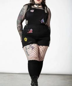 New Arrivals And Restocks Killstar Oracle Denim Overalls With Patches