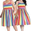 Clothing Hell Bunny Over The Rainbow 50's Dress