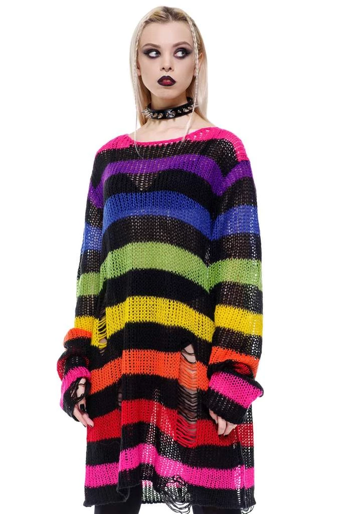 New Arrivals And Restocks Killstar Over The Rainbow Punk Knit Sweater 4 New Arrivals And Restocks Killstar Over The Rainbow Punk Knit Sweater