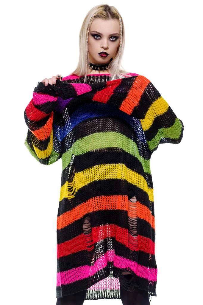 New Arrivals And Restocks Killstar Over The Rainbow Punk Knit Sweater 2 New Arrivals And Restocks Killstar Over The Rainbow Punk Knit Sweater